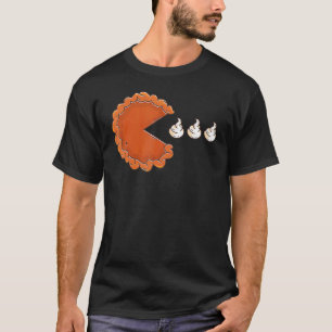 Pumpkin Pie Eating Whipped Cream Thanksgiving Day  T-Shirt