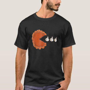 Pumpkin Pie Eating Whipped Cream Thanksgiving T-Shirt