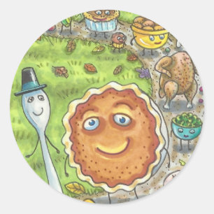 PUMPKIN PIE & FRIENDS THANKSGIVING PARADE STICKERS