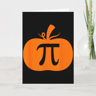 Pumpkin Pie Funny Math Halloween Thanksgiving Pi D Card