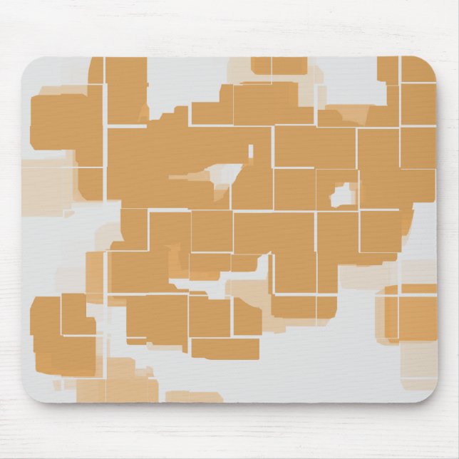 "Pumpkin Pie" Geometric Abstract Mouse Mat (Front)