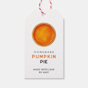 Pumpkin pie gift tag