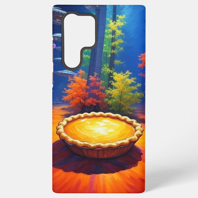 "Pumpkin Pie in Space" Samsung Phone Case (Back)