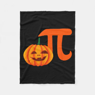 Pumpkin pie jack o lantern halloween math funny fleece blanket