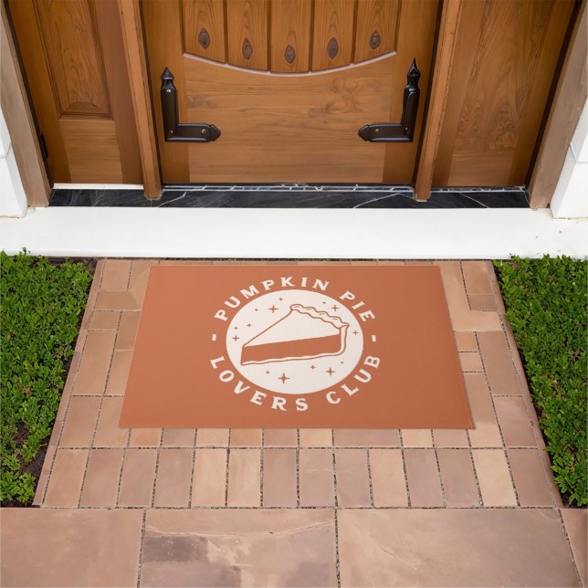 Pumpkin Pie Lovers Club Doormat (Outdoor)