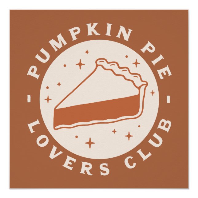 Pumpkin pie lovers club poster (Front)