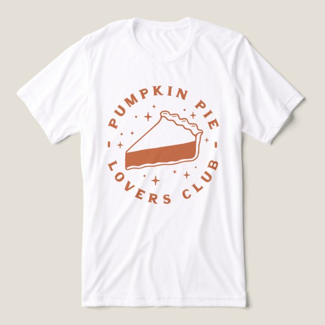 Pumpkin Pie Lovers Club Tri-Blend Shirt (Design Front)
