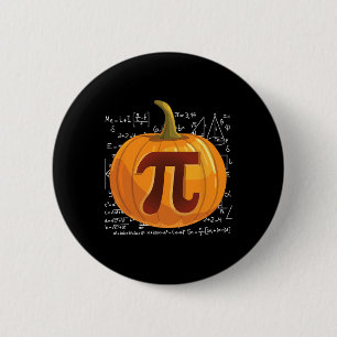 Pumpkin Pie Math Fun Halloween Thanksgiving Pi Day 6 Cm Round Badge