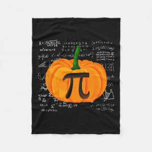 Pumpkin Pie Math Funny Halloween Thanksgiving Pi D Fleece Blanket