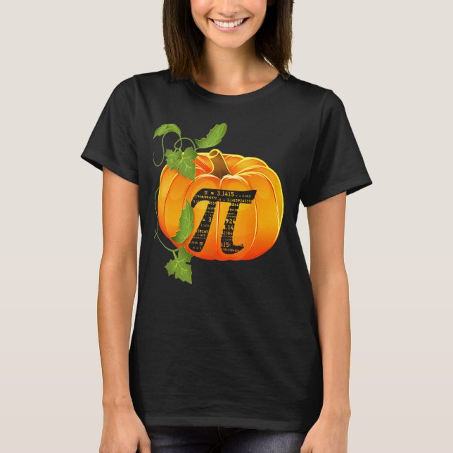 Pumpkin Pie Math Tee  Halloween Thanksgiving Pi Da (Front)
