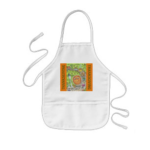 PUMPKIN PIE PARADE, FUN THANKSGIVING KIDS APRON