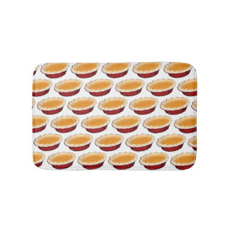 Pumpkin Pie Pattern Bath Mat