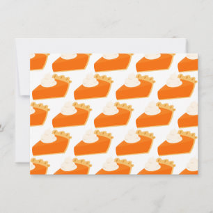 Pumpkin Pie Pattern Invitation
