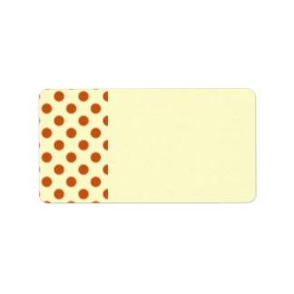 Pumpkin Pie Pattern. Label