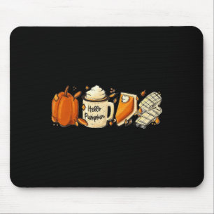 Pumpkin Pie Pumpkin Latte Tee For Women Thanksgivi Mouse Mat