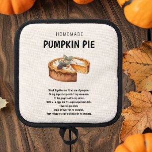 "Pumpkin Pie Recipe Cosy Gift Ideas Pot Holder