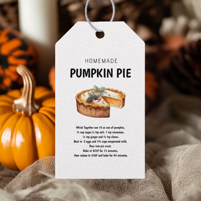 Pumpkin Pie Recipe Gift Tags – Festive and Cosy  (Creator Uploaded)