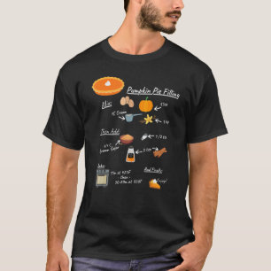Pumpkin Pie Recipie on a T-Shirt