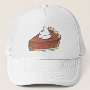 Pumpkin Pie Slice Thanksgiving Dessert Bakery Food Trucker Hat
