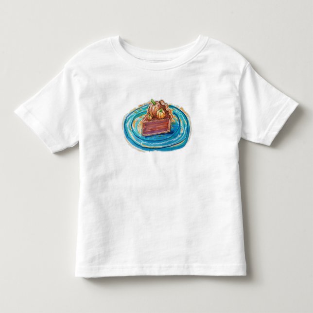 Pumpkin Pie Slice Toddler T-Shirt (Front)