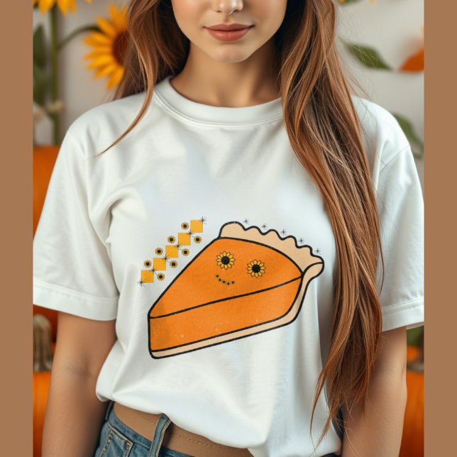 Pumpkin Pie Slice with Sunflower Eyes  Tri-Blend Shirt (Creator Uploaded)