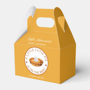 Pumpkin Pie Thanksgiving Baby Shower Favour Box