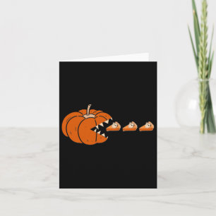 Pumpkin Pie Thanksgiving Day Fun Autumn Fall Seaso Card