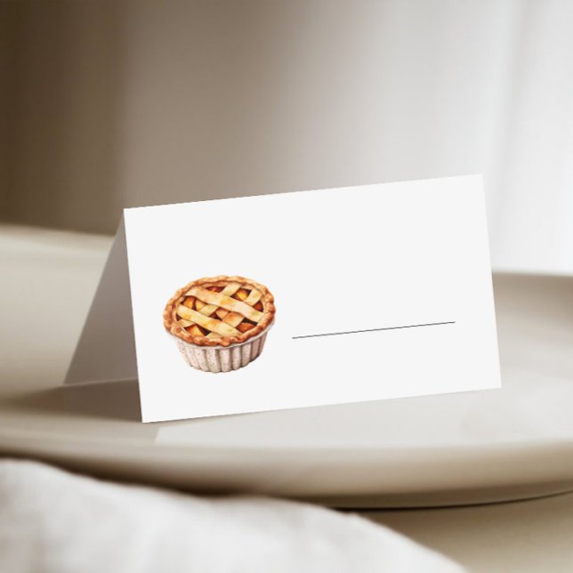 Pumpkin Pie Thanksgiving Fill in  Place Card (Creator Uploaded)