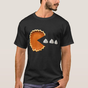 Pumpkin Pie Whipped Cream Video Game Thanksgiving T-Shirt