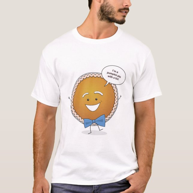 Pumpkin Pie with a Tie T-Shirt (Front)