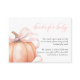 Pumpkin Pink Bow Baby Shower Books for Baby