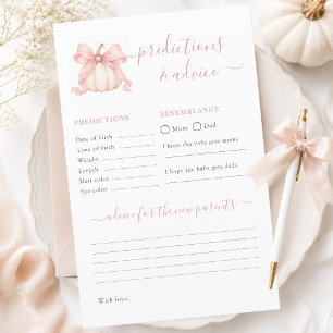 Pumpkin Pink Bow Game Predictions & Advice