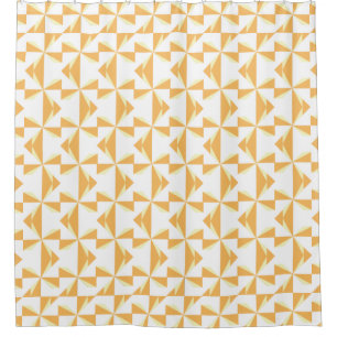 Pumpkin Pinwheel Shower Curtain
