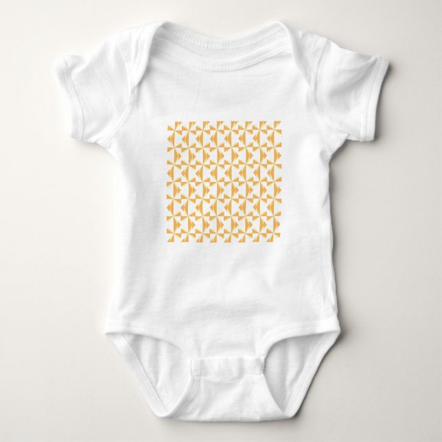 Pumpkin Pinwheels Baby Bodysuit (Front)