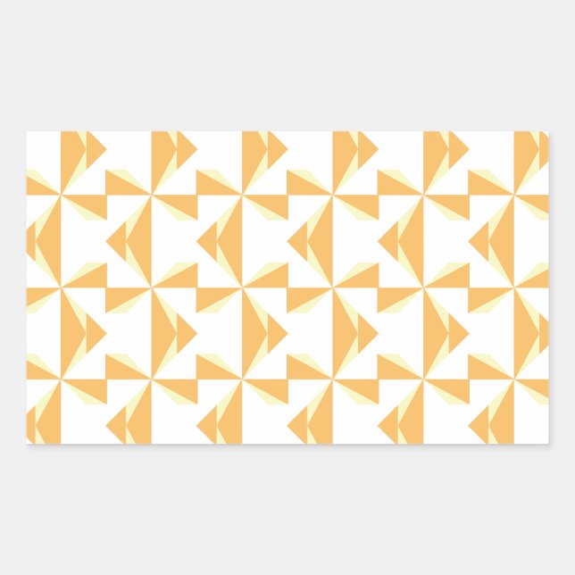 Pumpkin Pinwheels Rectangular Sticker (Front)