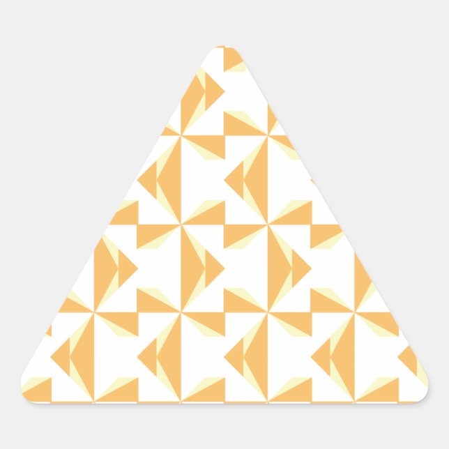 Pumpkin Pinwheels Triangle Sticker (Front)