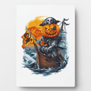 Pumpkin Pirate Adventure Plaque