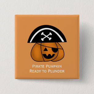 Pumpkin Pirate Button