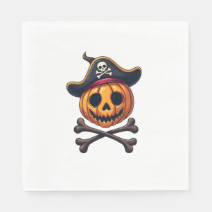 Pumpkin Pirate – Halloween Skull Shirt Napkin