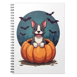 Pumpkin Pitbull Smile Notebook