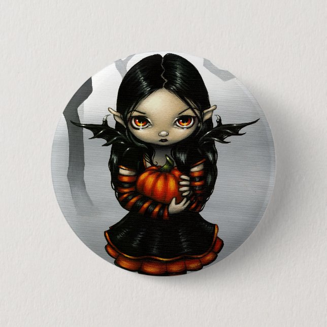 "Pumpkin Pixie" Button (Front)