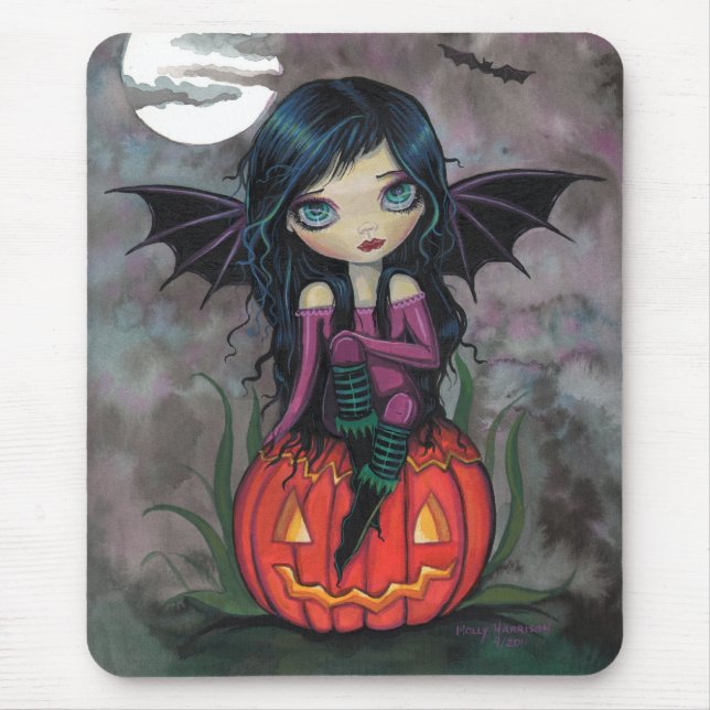Pumpkin Pixie Halloween Mousepad (Front)