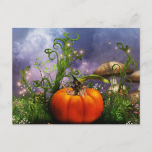 Pumpkin Pixie Postcard