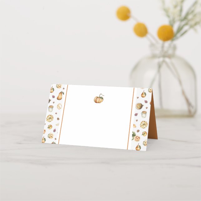 Pumpkin Place Card (Front)