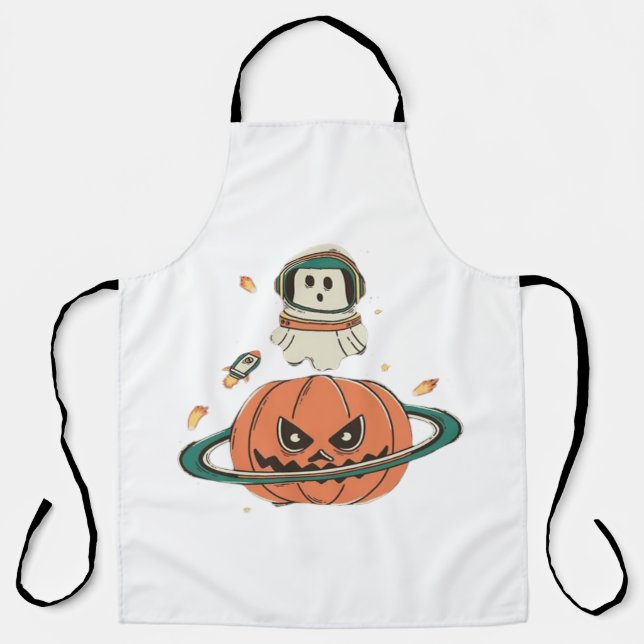 Pumpkin Planet  Apron (Front)