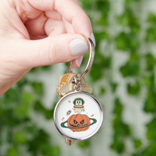 Pumpkin Planet Key Ring
