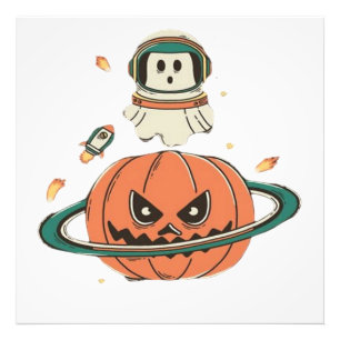 Pumpkin Planet Photo Print