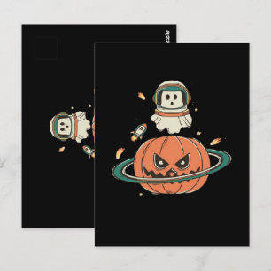 Pumpkin Planet Postcard