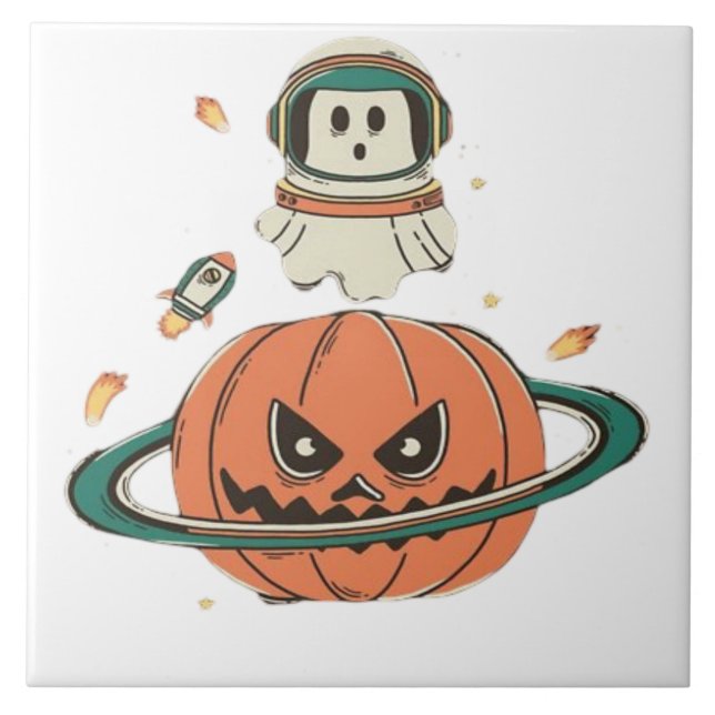 Pumpkin Planet  Tile (Front)