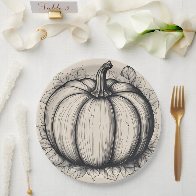Pumpkin plate (Wedding)